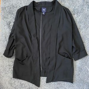 Slouchy Black Blazer Cardigan The Gap